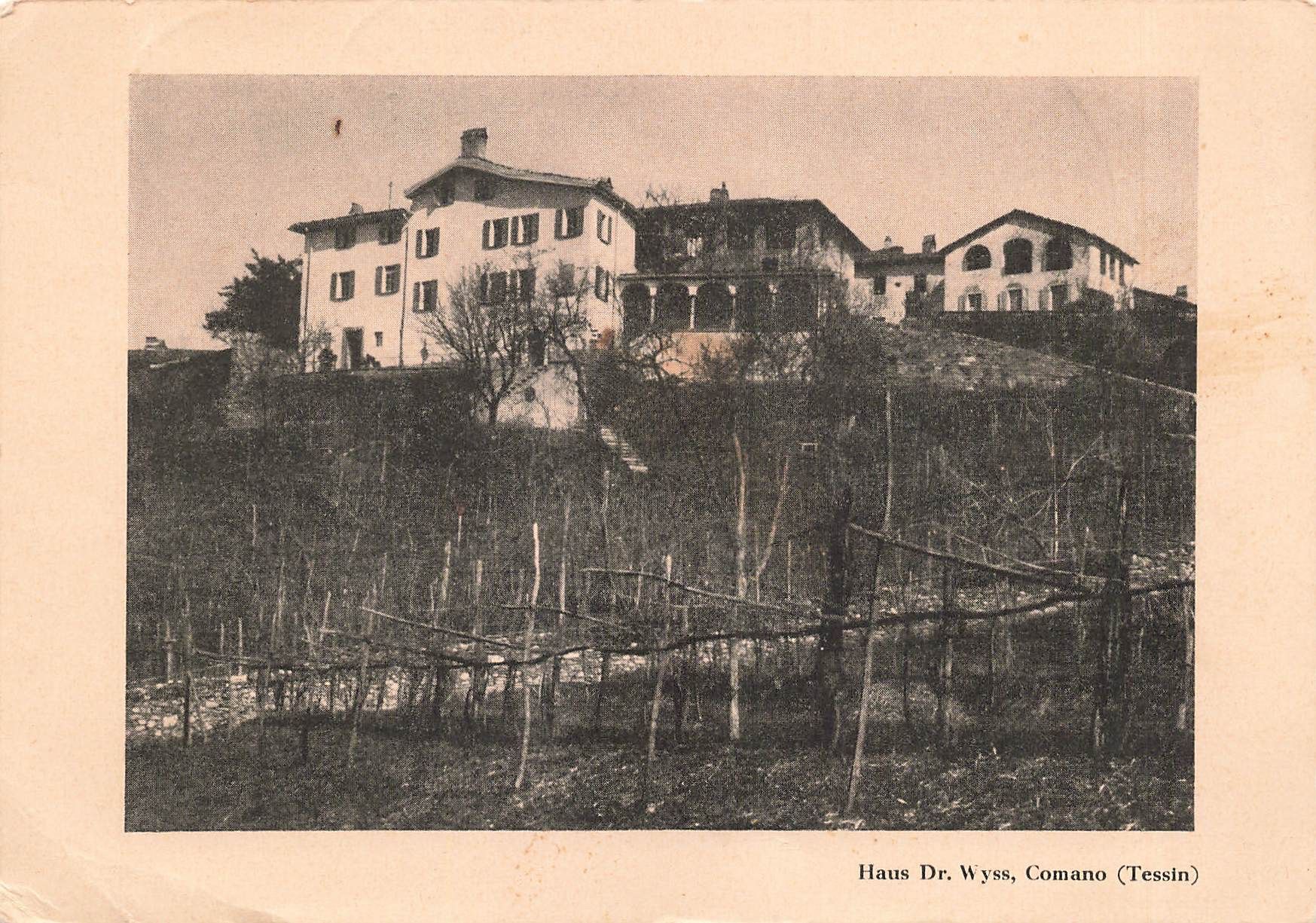 Cartoline postali: Comano (TI) Casa Dr. Wyss G – Usato da Biasca venduto da Blenio71