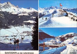 Savognin GR // 1971 Julierstrasse Sesselbahn Skilift