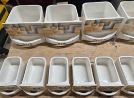 Keramik Schütten Set Art Deco 16-teilig gebraucht.