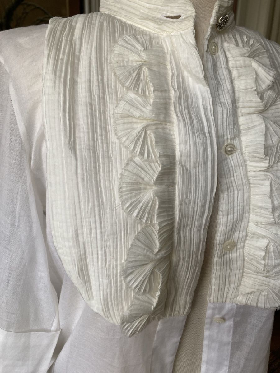 Chanel Blusen: Traumhafte Chanel Sommer Bluse, FR38, Baumwolle Seide – Gebraucht aus Zürich von elegantissima 1