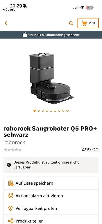 Aspirateurs & Accessoires: Saugroboter Roborock mit Ladestation – D'occasion à Ennetbürgen par Geraldine-Celine 1
