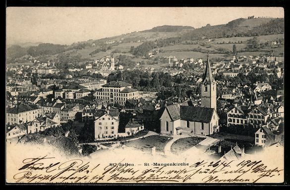 Cartes postales: AK St Gallen, St. Mangenkirche, 1901 – D'occasion à Berlin par bartko-reher