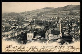 AK St Gallen, St. Mangenkirche, 1901