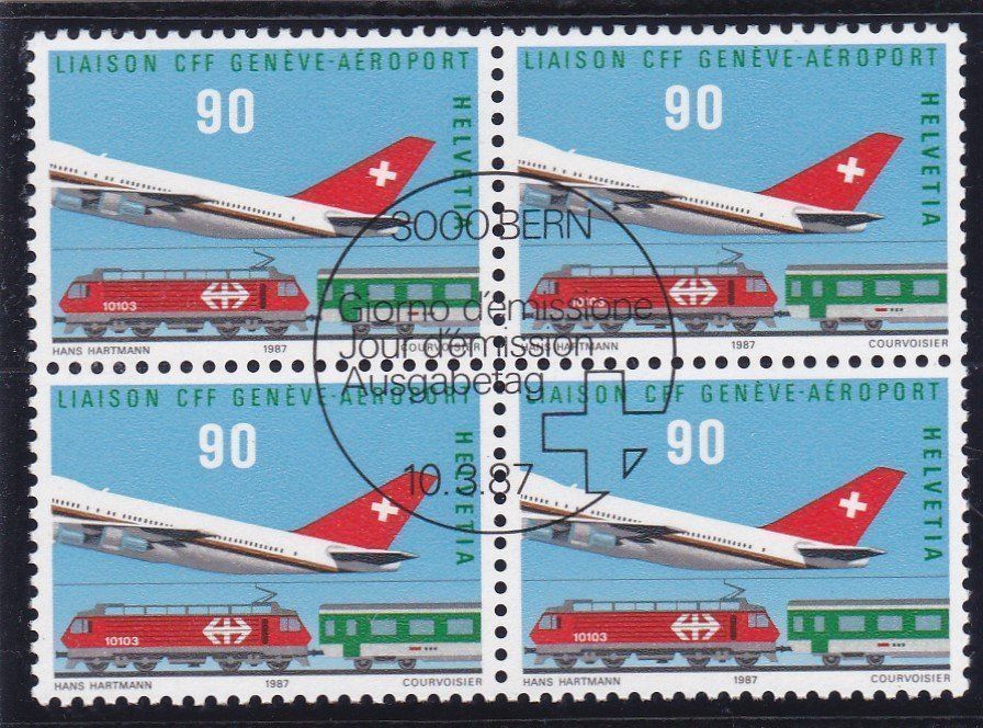 Alle Briefmarken: ET 4er Block Werbemarken 1987 – Neu (gemäss Beschreibung) aus Schliern b. Köniz von joni20 3
