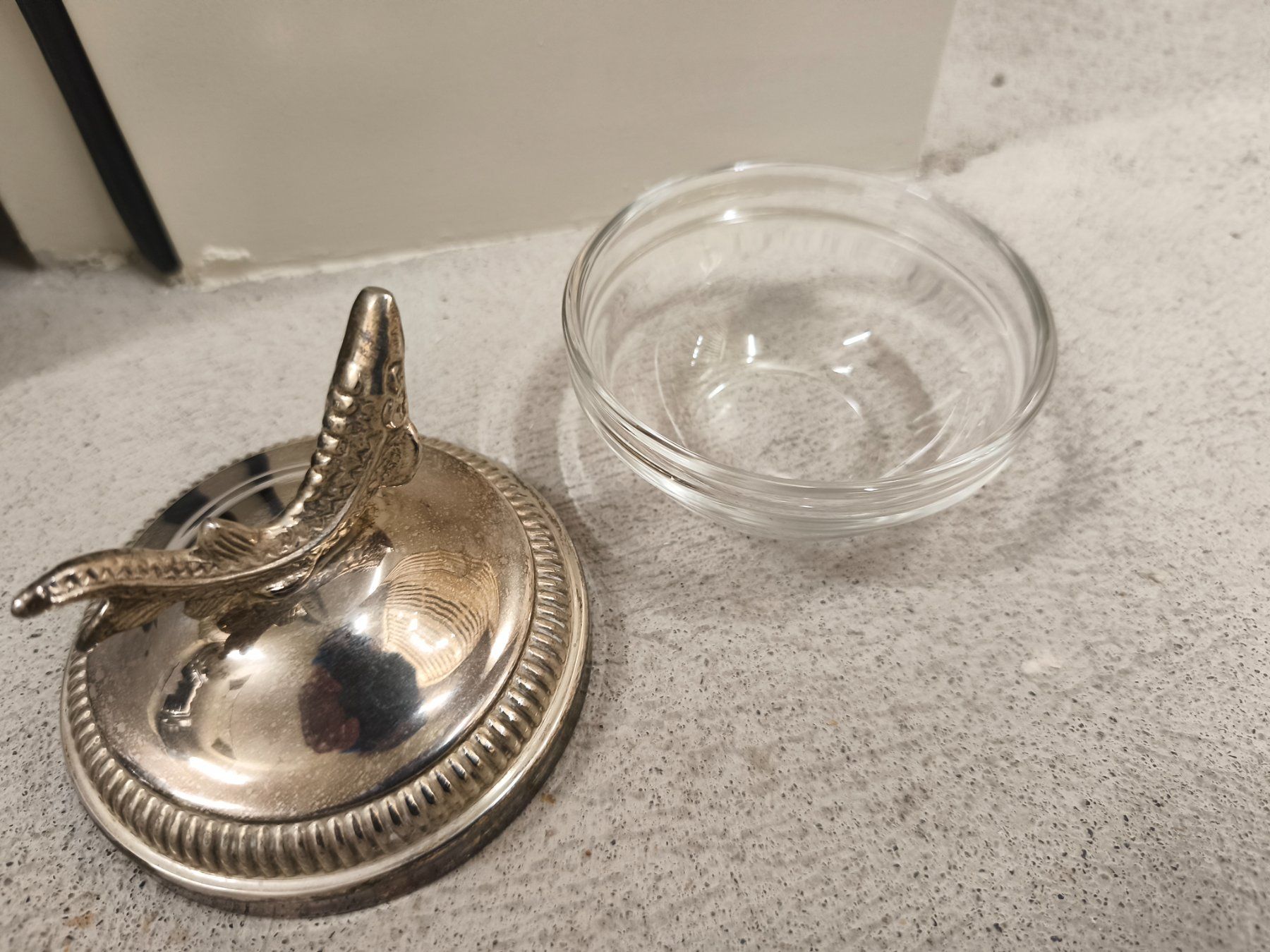 Zuckerdosen: Kleine Dose mit Deckel versilbert – Gebraucht aus Zürich von Jul69 2