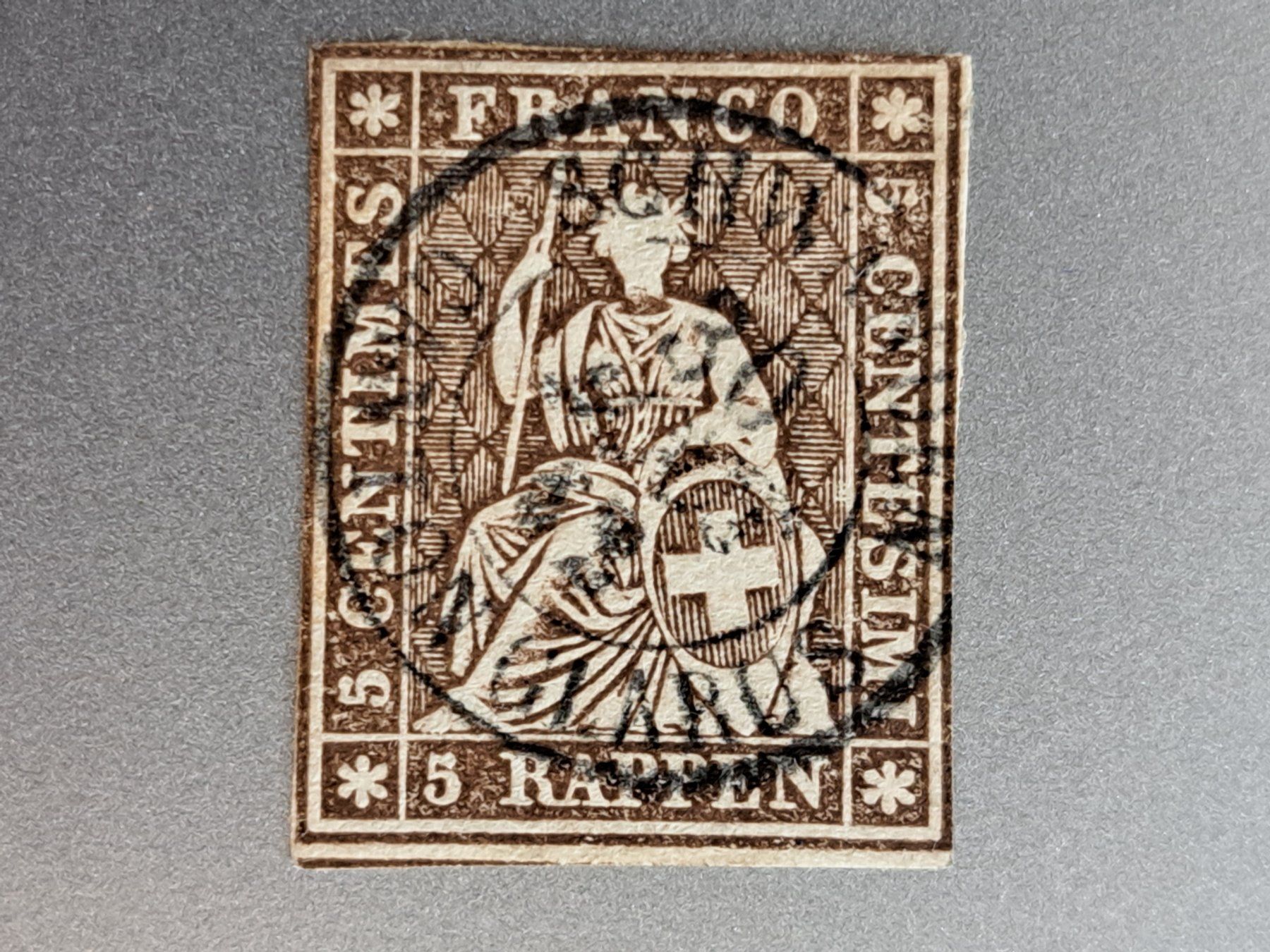 Alle Briefmarken: Strubel 22G Glarus – Gebraucht aus Bazenheid von derdelorean01