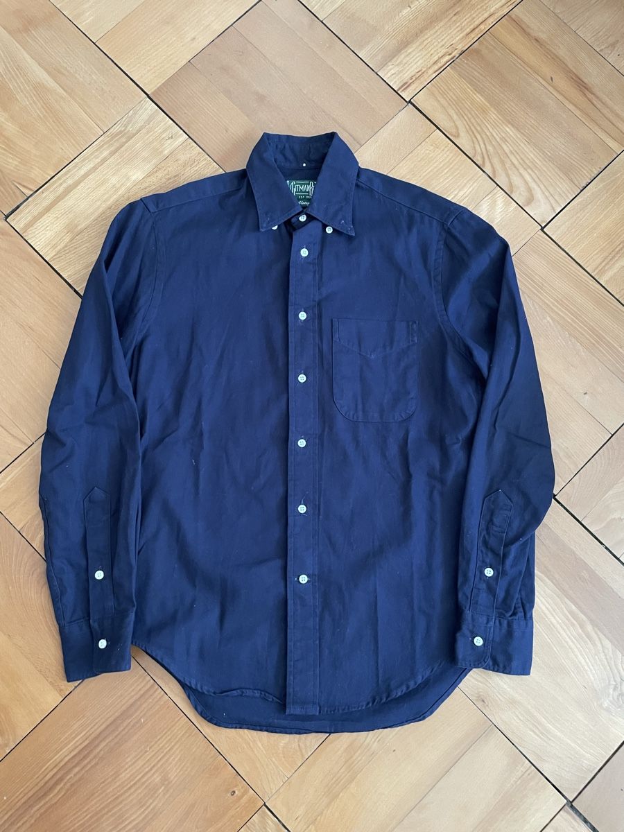 Camicie: Gitman Bros Vintage Hemd - Tiefes Navy Blau - S – Usato da Zürich venduto da Rollladen