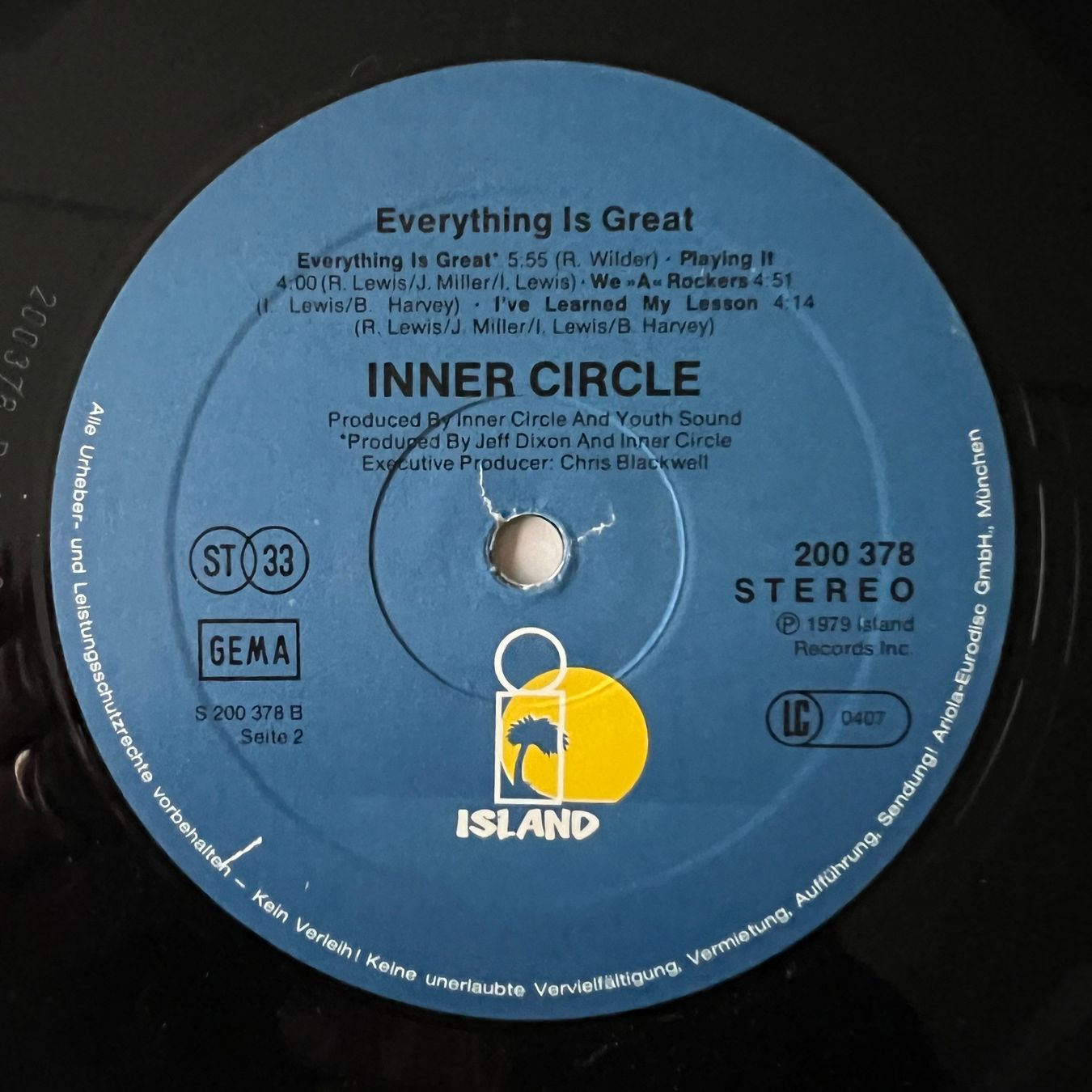 Dischi in vinile: Inner Circle - Everything Is Great / 1. D-Press. 1979 – Usato da Gais venduto da soundcave57 3