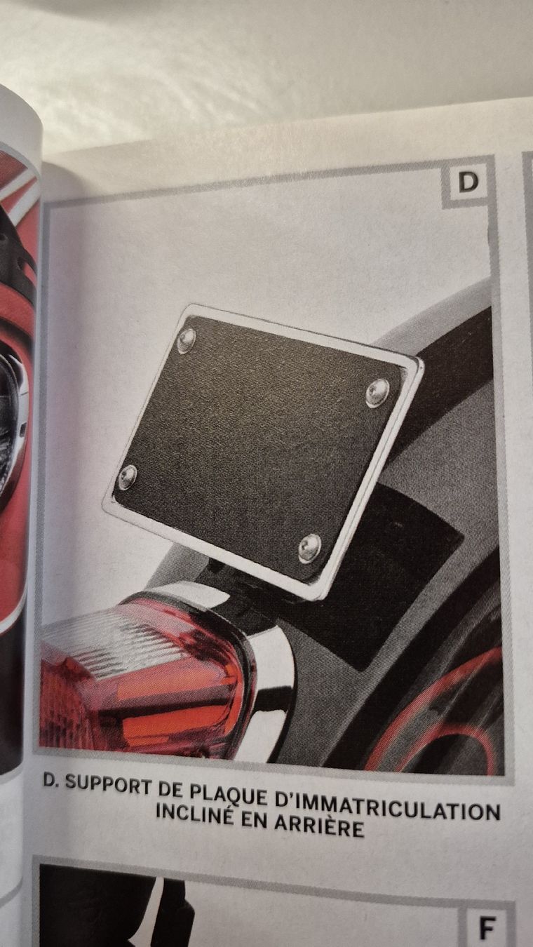 support plaque incliné pour Harley-Davidson Dyna/Sportster (Gebraucht ...