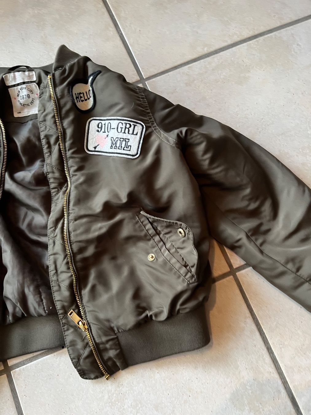 H&M Giacche & Cappotti: Blouson 152 H&M  vert militaire – Usato da Orpund venduto da Mary8972 3