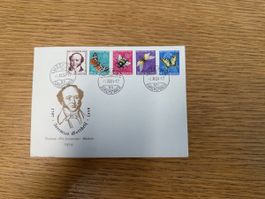 Pro Juventute Brief 1.12.1954 Luzern mit Ausgabetag Stempel 