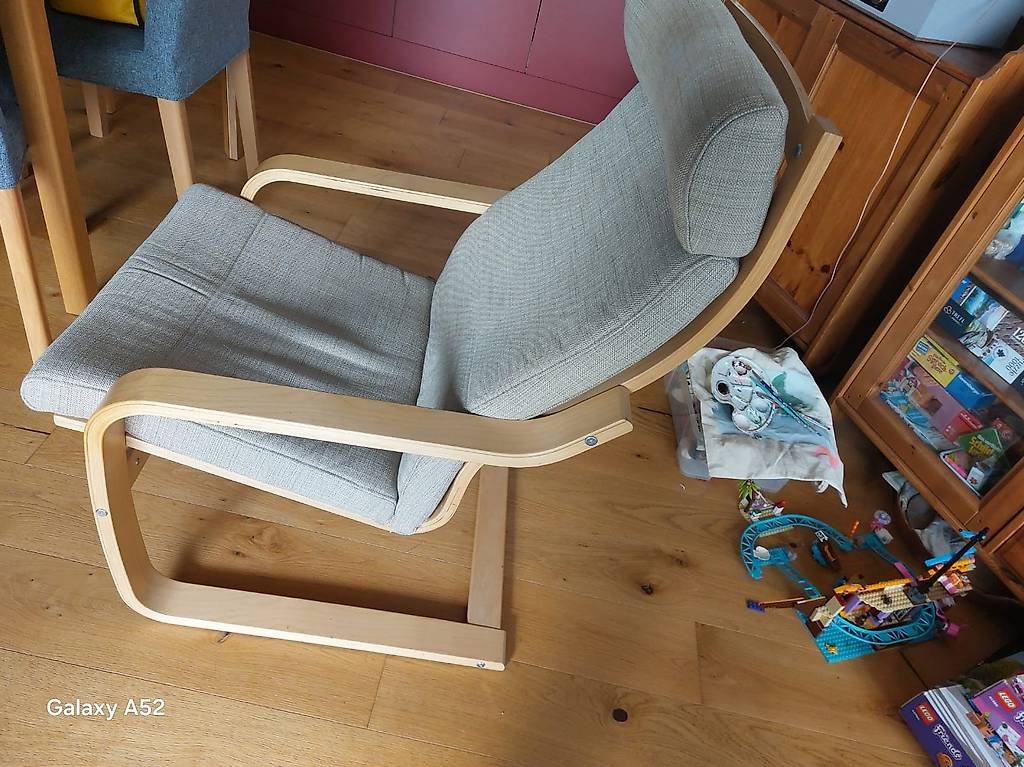 Poltrone: Poäng Sessel mit Hocker – Usato da Ibach venduto da silberli01 4