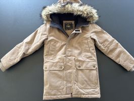 Quiksilver Winterjacke Gr. 8, beige, warm gefüttert