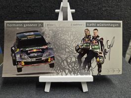 Original Signiert vom Hermann Gasser Jr. Rennfahrer 
