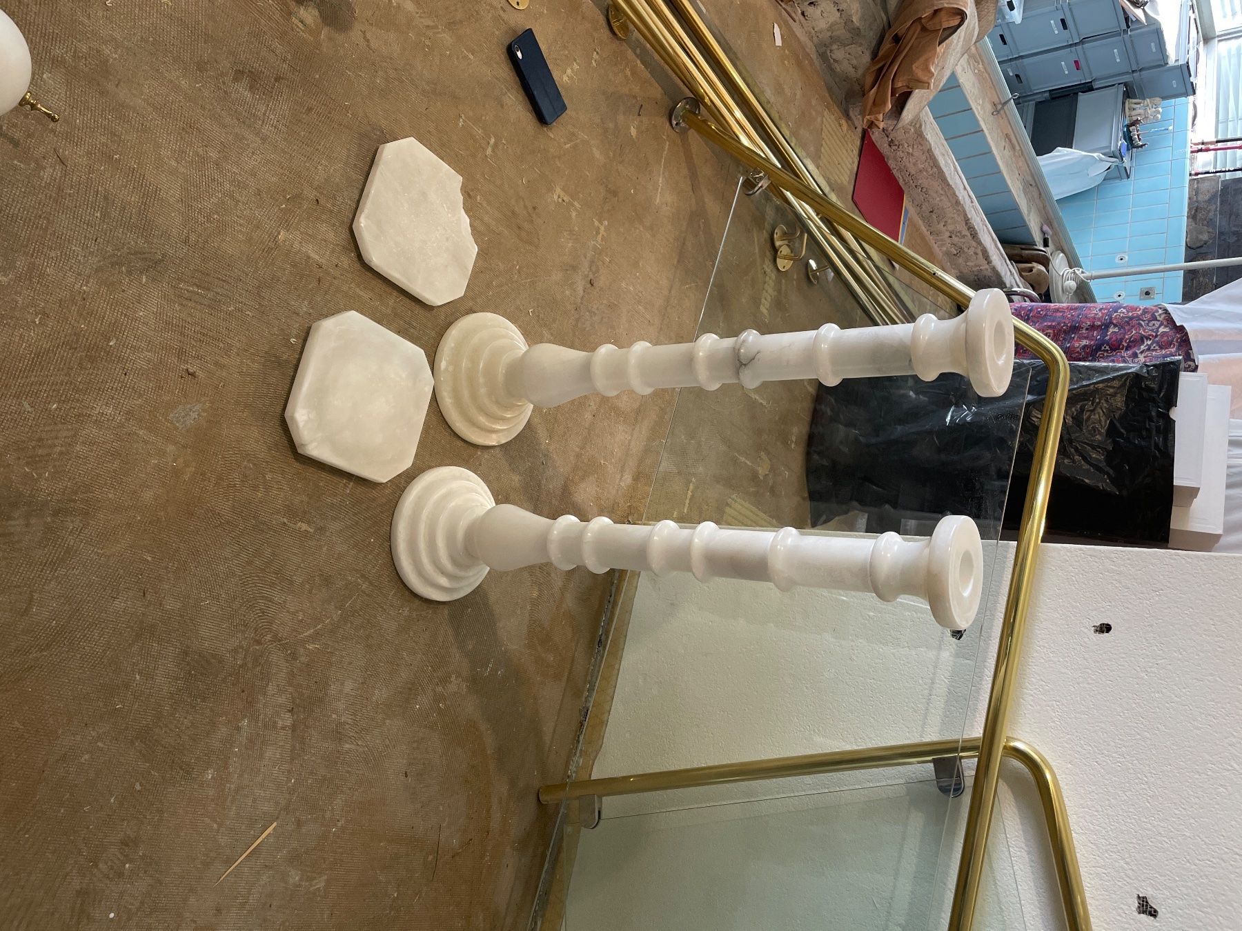 Altro per la casa: Pair of quality solid marble high stands – Usato da Zollikon venduto da kmg1