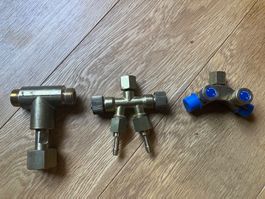 Gasventil und 2fach Verteiler