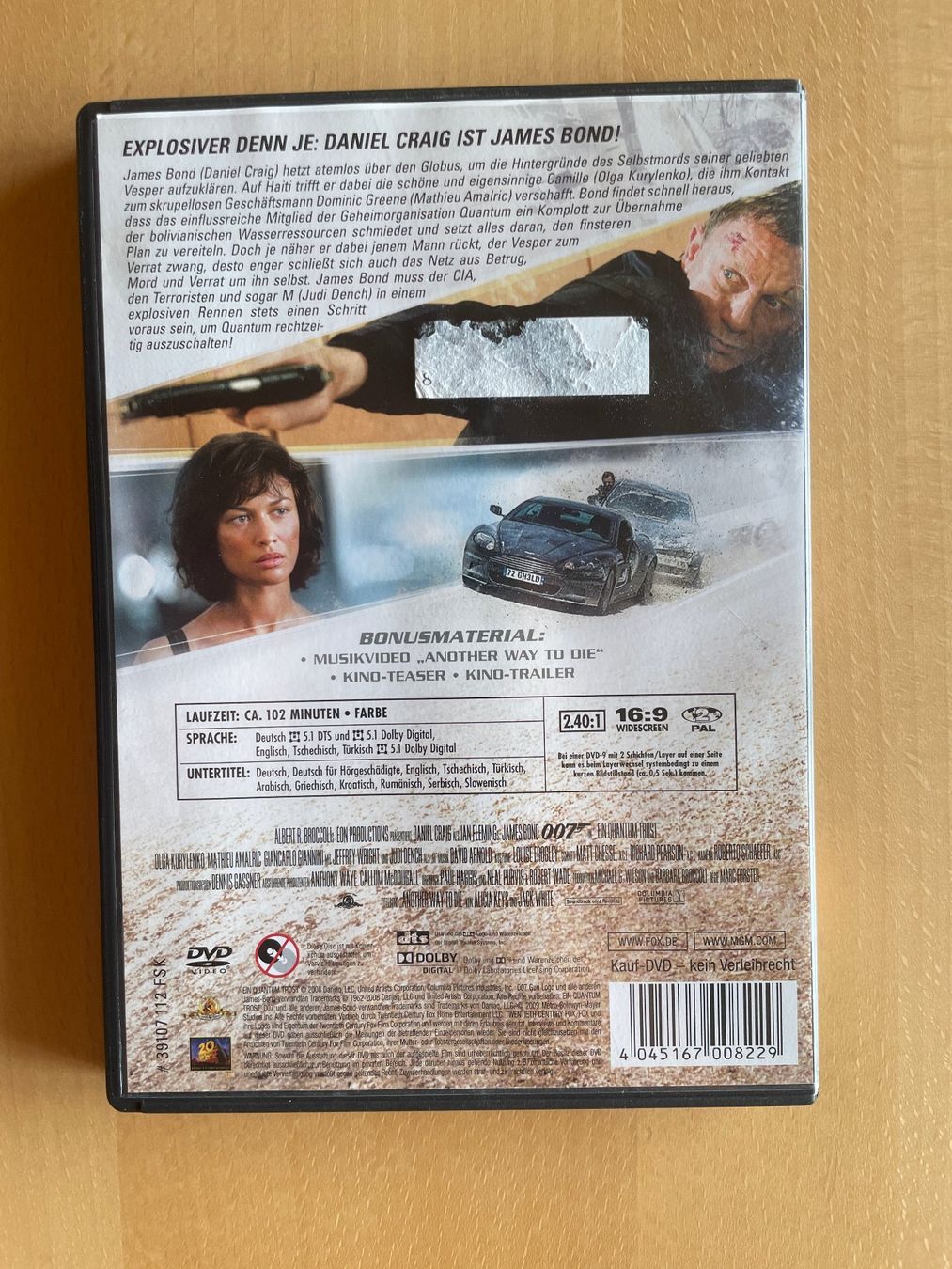 Tutti i DVDs: DVD 007 Ein Quantum Trost – Usato da Affeltrangen venduto da Mowgli_123 2