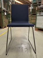 Chaises LILLÅNÄS (6 chaises), chromées, bleu marine