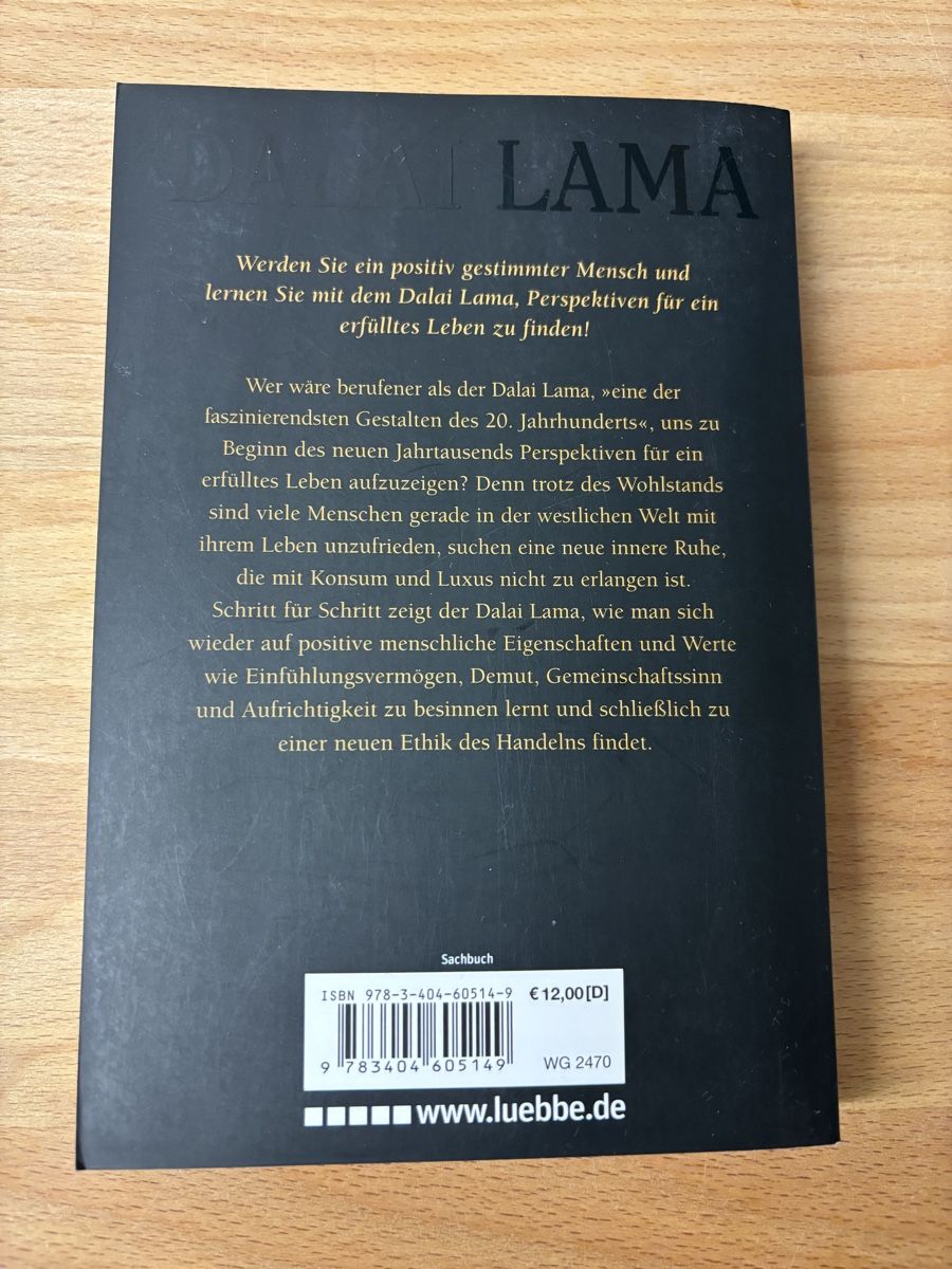 Bücher: Dalai Lama - Das Buch der Menschlichkeit – Gebraucht aus Montlingen von ann_w6t2 1