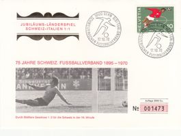 Sonderstempel S. 752 Schweiz. Fussballverband 75 Jahre 1970