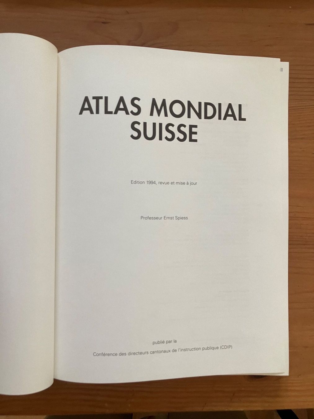 Libri: Atlas Mondiale Suisse – Usato da Meyrin venduto da Julien333 1