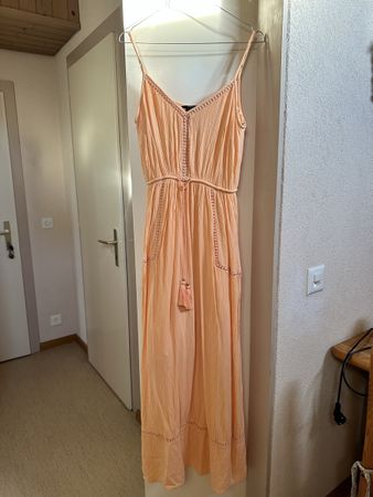 Peach Boho Maxi Dress - Perfect for Summer Evenings!