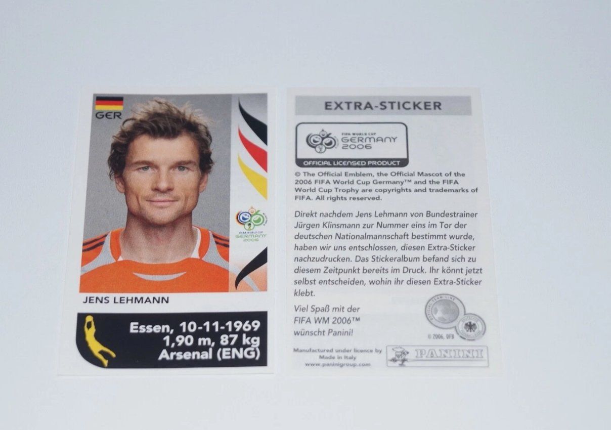 Panini Carte collezionabili: 2006 panini wm 2006 update lehmann – Nuovo (secondo la descrizione) da Oberglatt ZH venduto da paninistickersworld