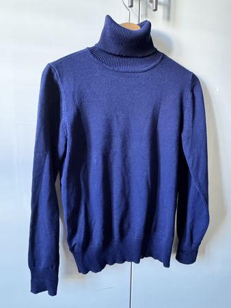 Saint Tropez Rollkragenpullover Blau Gr. M