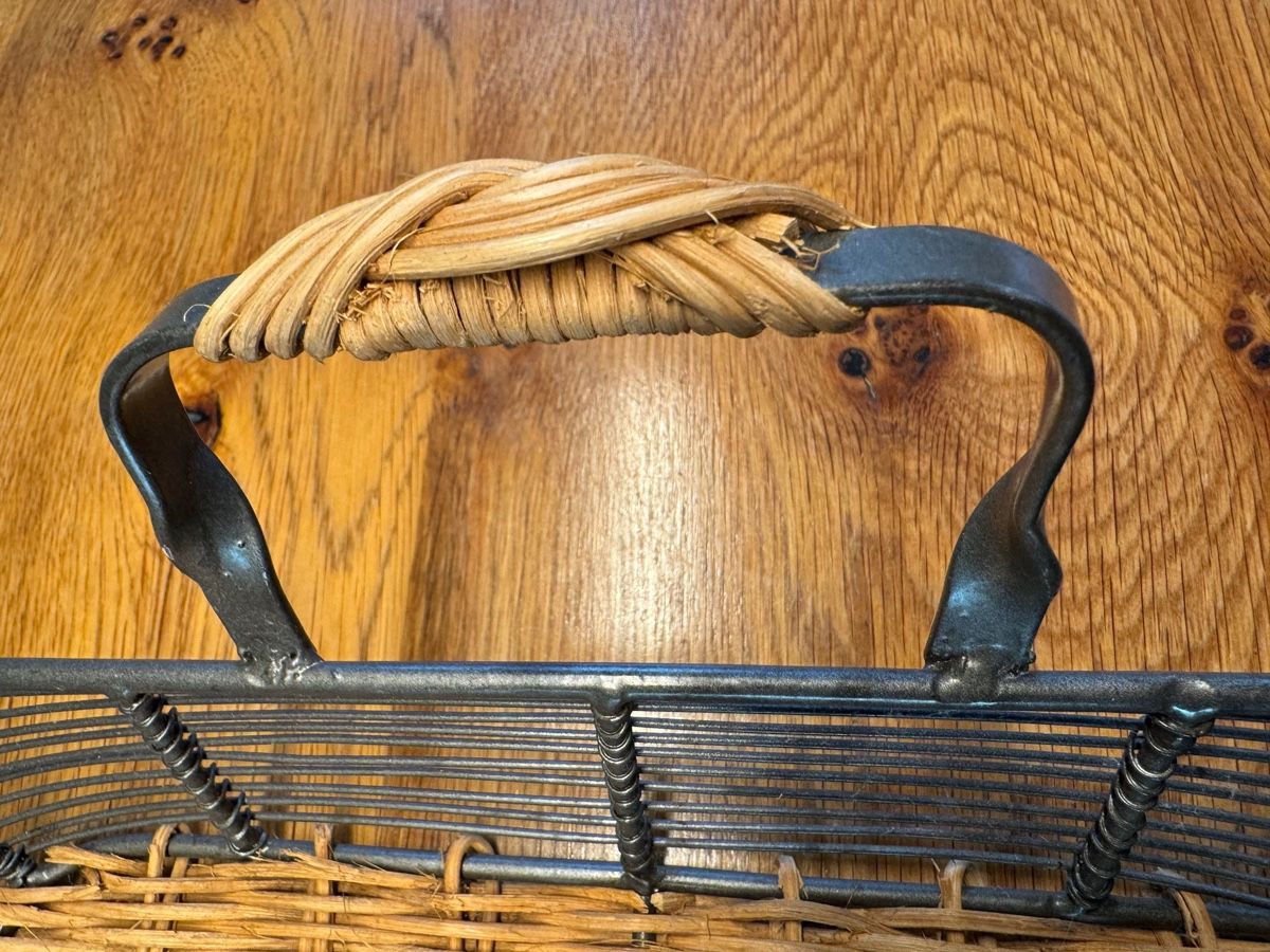 Servierplatten: Servier Tablet aus Metall & Rattan – Gebraucht aus Niederbüren von poschti 5
