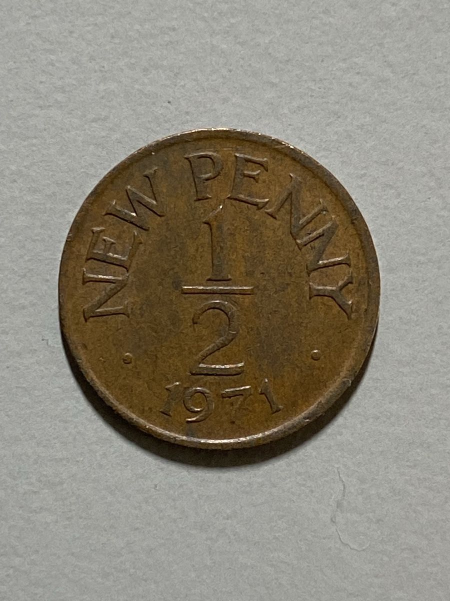 Tutti le monete: Guernesey GB - 1/2 penny - 1971 – Usato da Payerne venduto da Mike1682