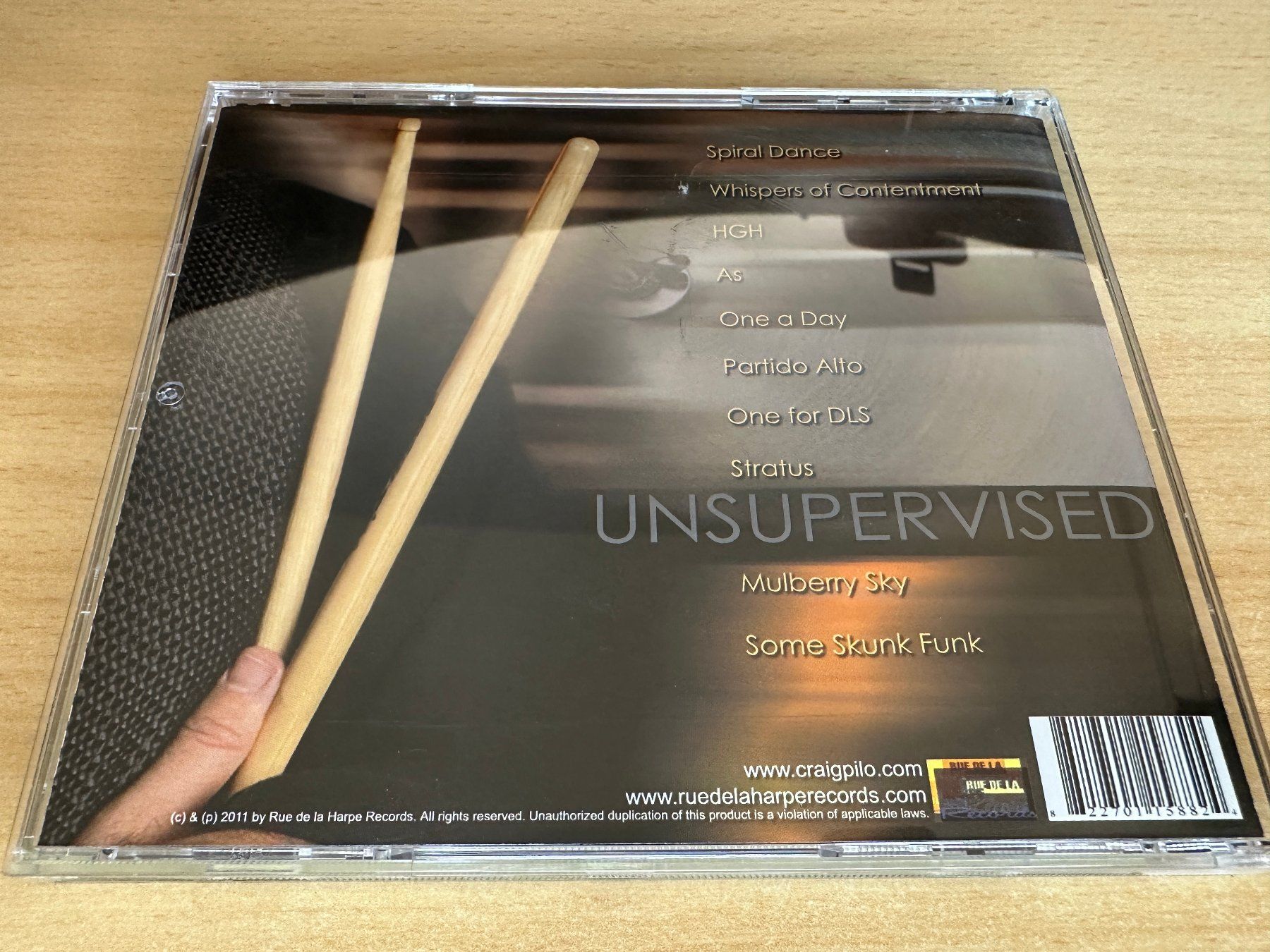 CDs: Craig Pilo - Unsupervised - Promo CD – Gebraucht aus Rikon im Tösstal von Alpenmutz 1
