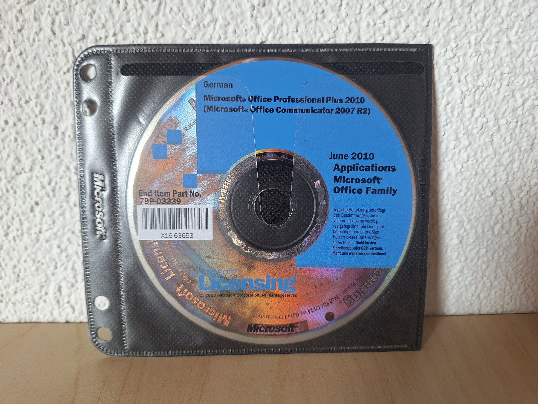 Microsoft Software: Microsoft Lizenzierung Office Pro Plus 2010 – Usato da Worb venduto da geo_zbd8 1