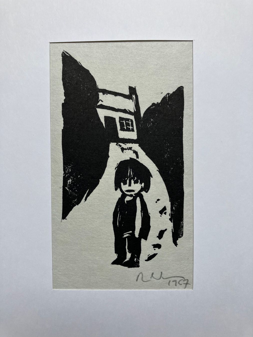 Xilografie: Holzschnitt von Robert Wyss  1967 – Usato da Winterthur venduto da Barunggeli 1