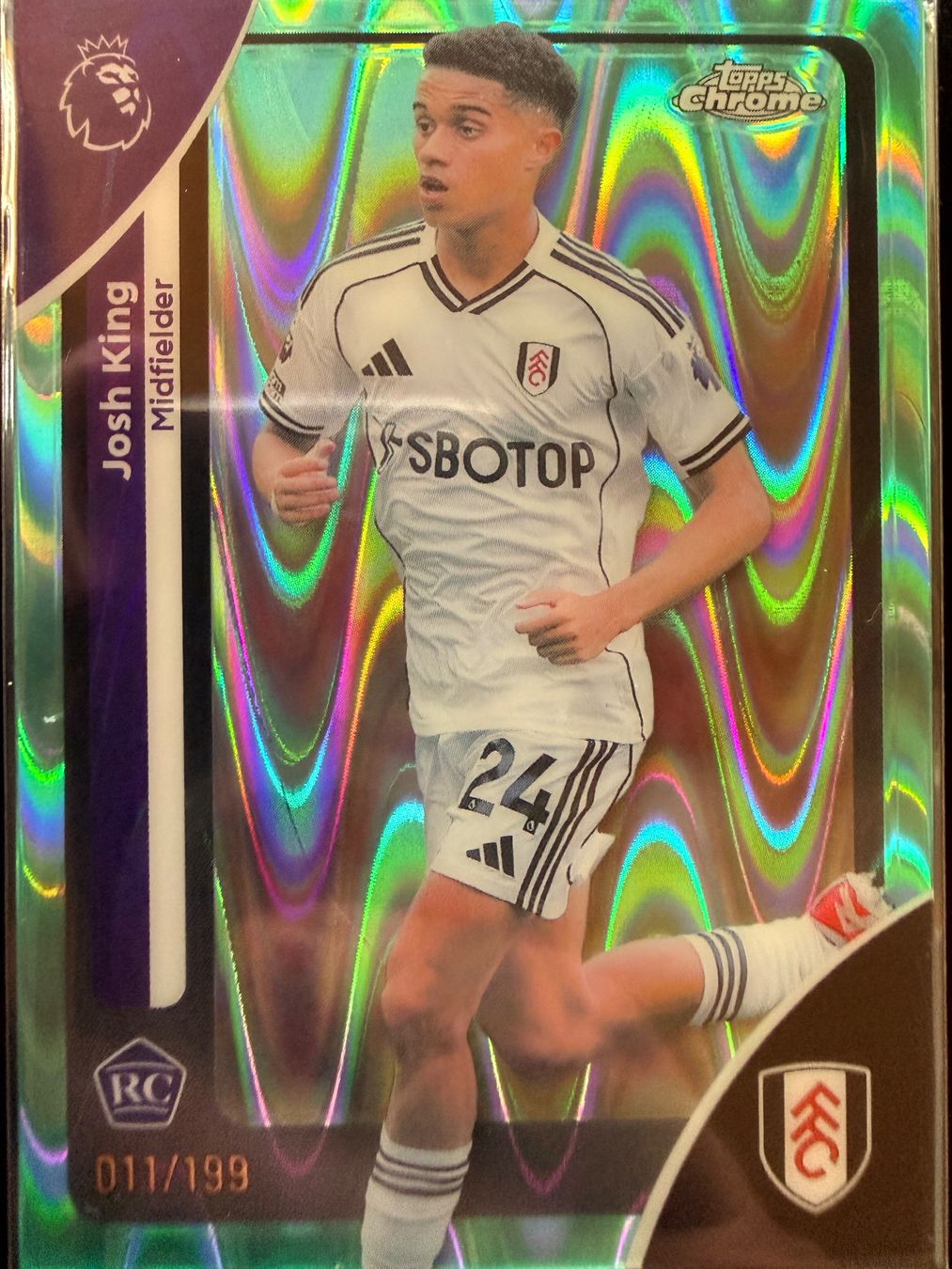 Topps Sammelbilder & Trading cards: Topps Chrome PL 25/26 - Josh King - Fulham - numbered /199 – Neu (gemäss Beschreibung) aus Cheyres von KeK04