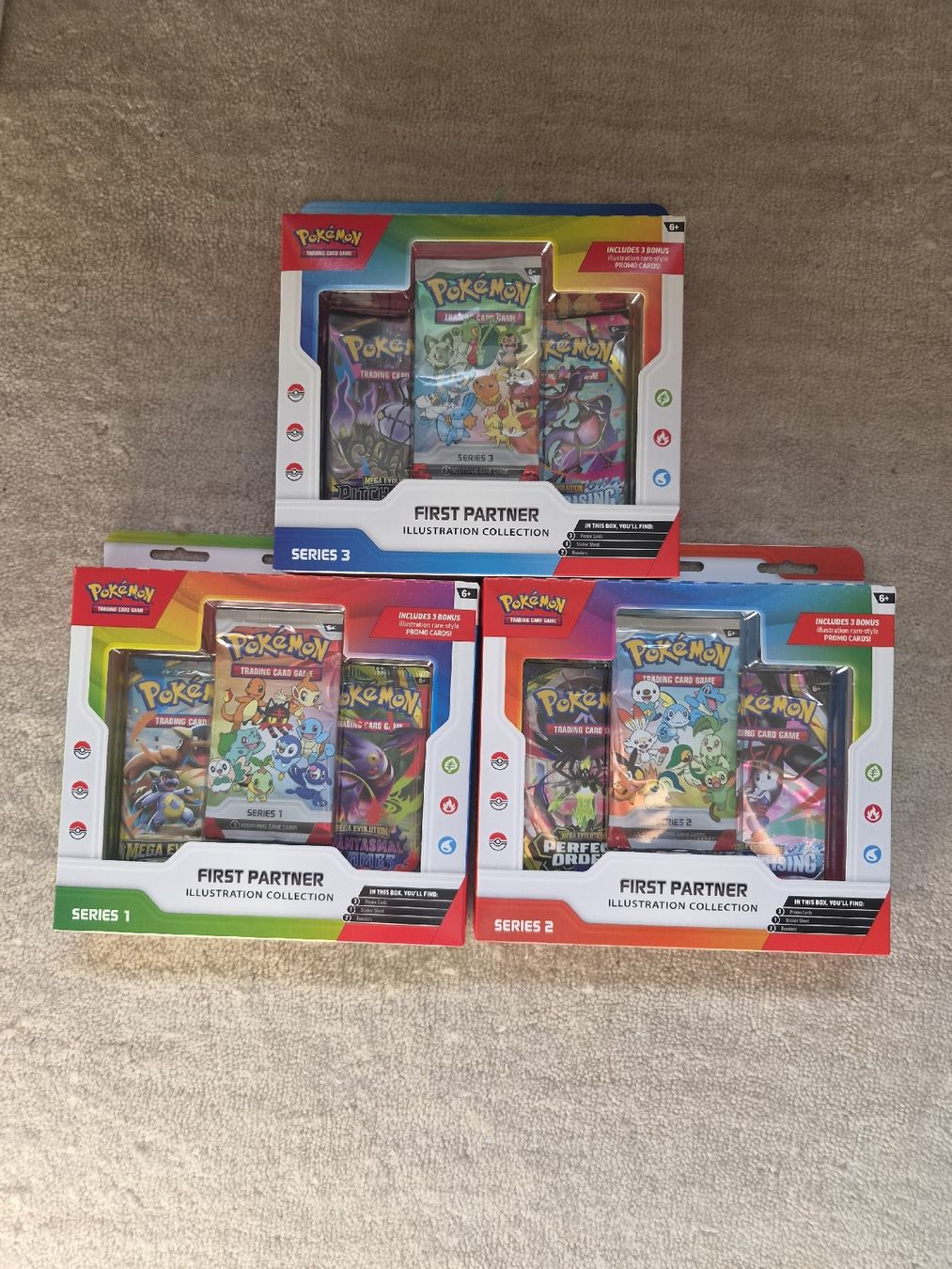 Pokémon Sammelbilder & Trading cards: First Partner serie 1/2/3 – Neu und originalverpackt aus Les Acacias von S.Vieira