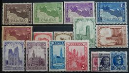 Belgien ex. Kat. 230-267 * 1927/29 Kat. 65 Euro