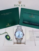 Rolex Day Date 40 Platin Baguette