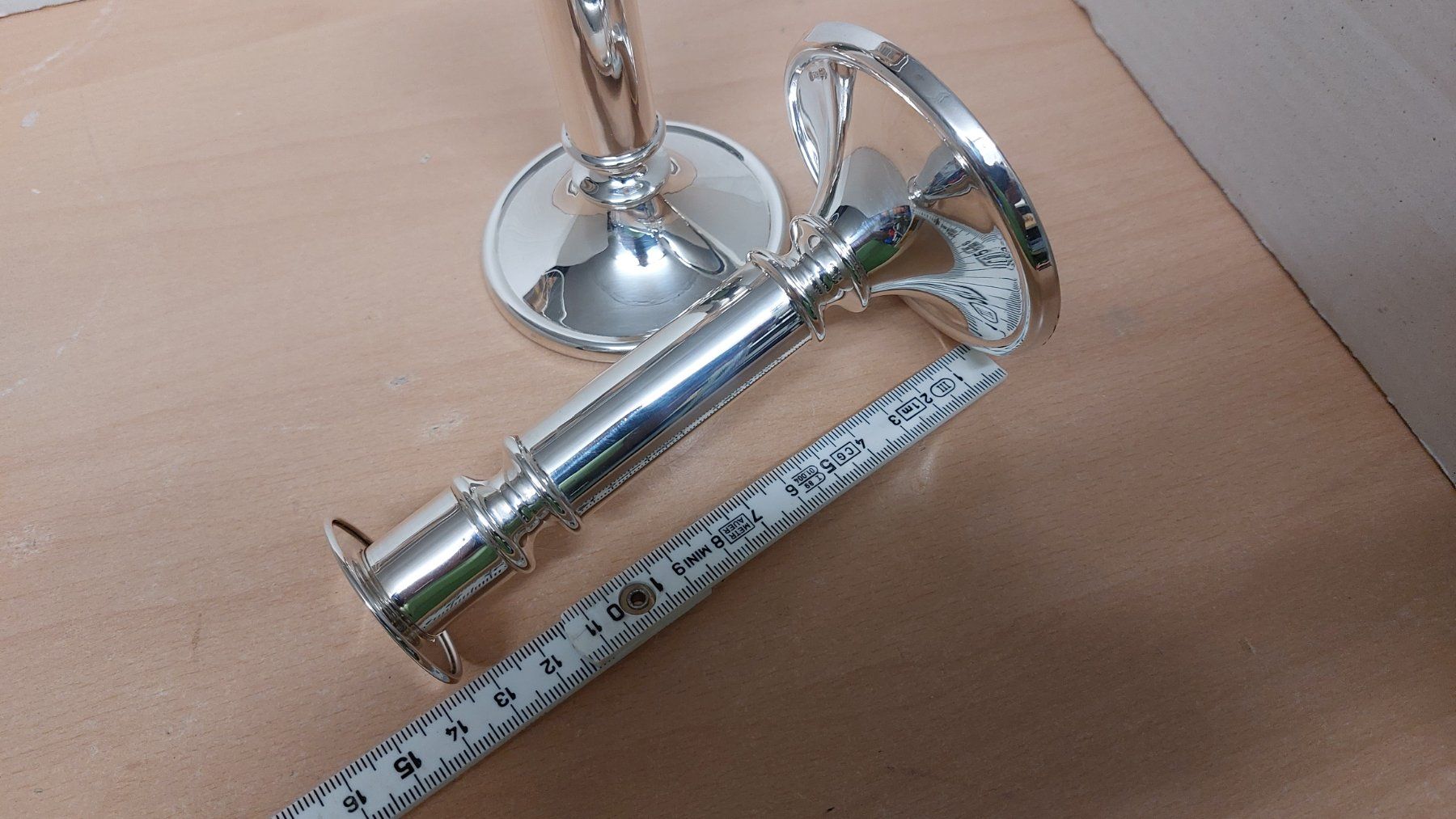 Portacandele: Leuchter Kerzenständer 925 Sterlingsilber – Usato da Hinteregg venduto da Amerizium 3