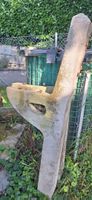 2 Betonelemente für Holz Gartenbank