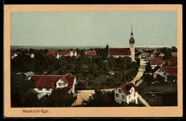 AK Neukirch i. Egnach, Ortsansicht mit Strasse u. Kirche
