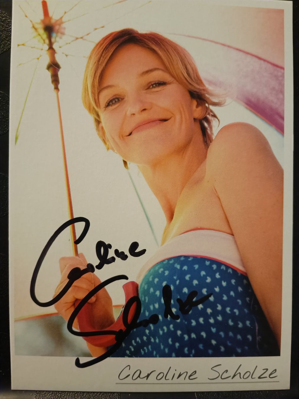Autogramme: Caroline Scholze - handsignierte Autogrammkarte – Gebraucht aus Menziken von Artographs
