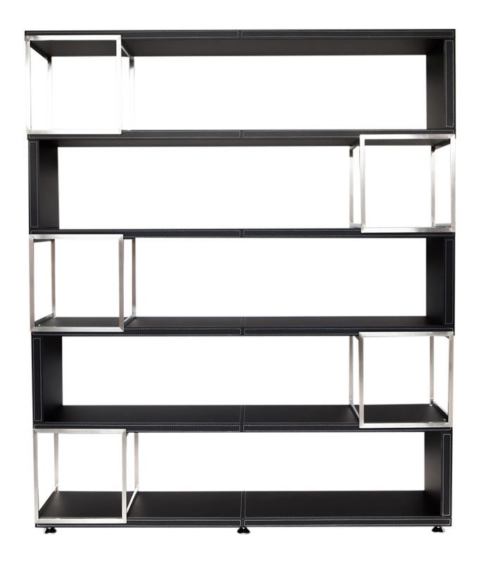 Scaffali: Aktenschrank Pavia Lederoptik schwarz – Nuovo e nell'imballaggio originale da Herbertingen venduto da jet-line-e-trade
