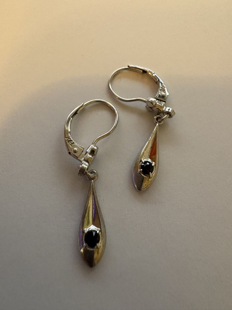 Ohrringe & -stecker: 800 Silber Ohrringe mit blaue Stein  – Gebraucht aus Murten von Tzaugg 2