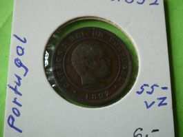 Portugal 1892, 10 Reis