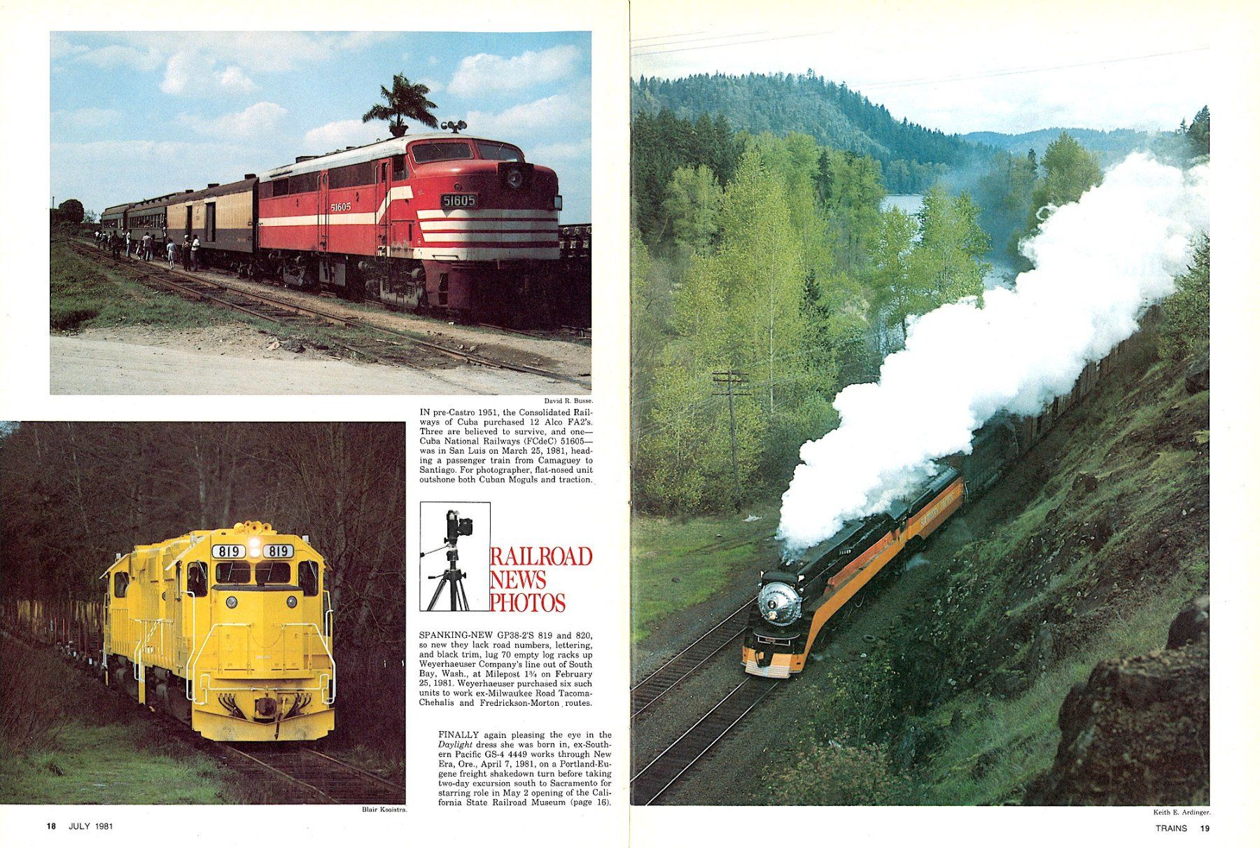 Riviste & Magazine: Zeitschrift Trains 07.1981, das wichtigste US-Eisenbahn-Heft – Usato da Frauenfeld venduto da Danielpwiedmer 1