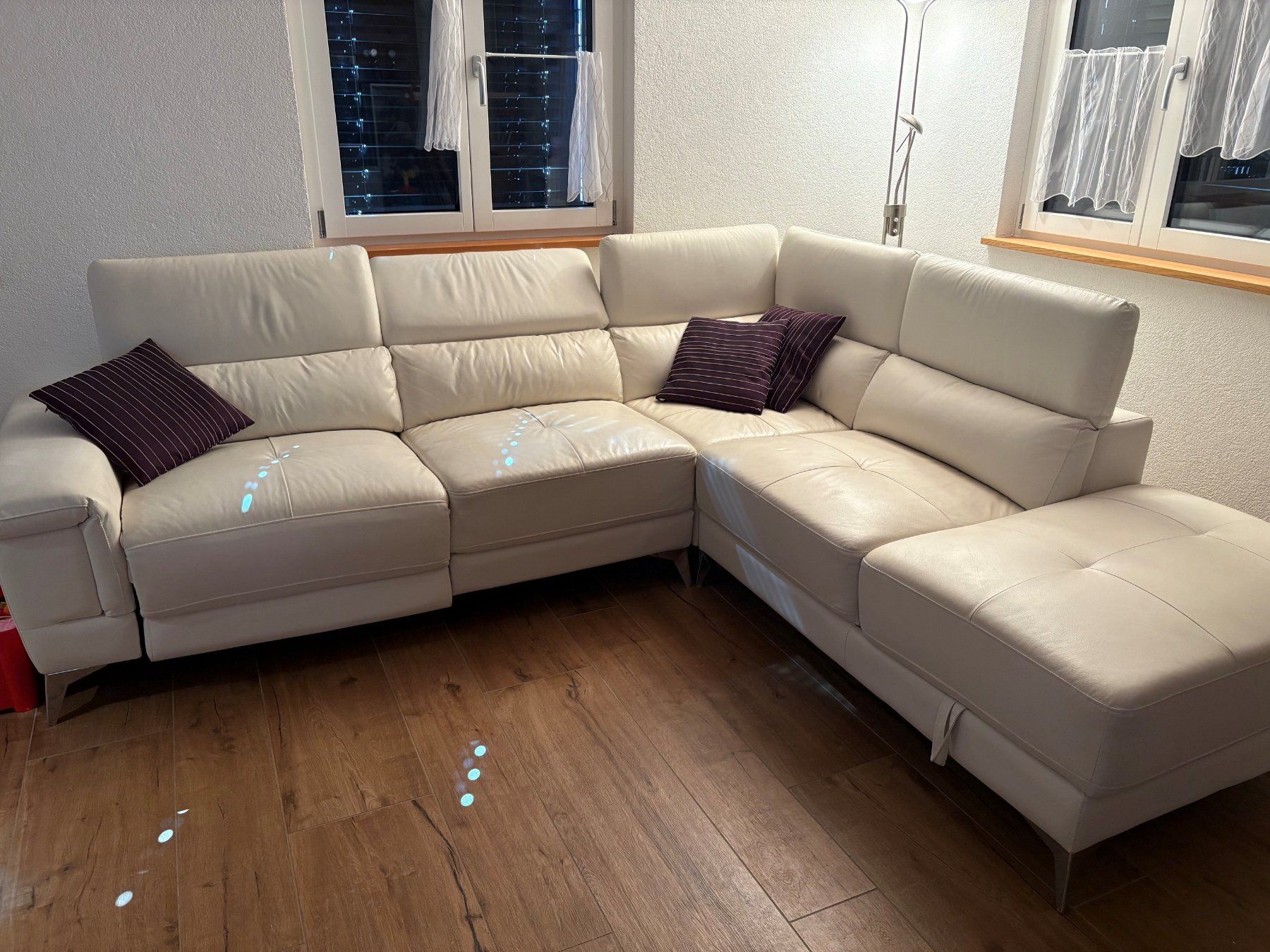 Divani: Relaxsofa Ecksofa Leder elektrisch – Usato da Rütschelen venduto da Rotkorn 1