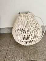 Lampenaufhaengung Makramee Weiss H35cm Guter Zustand