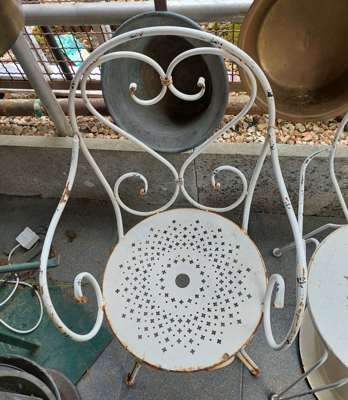Panchine: Vintage Gartenbank+ Gartenstuhl – Usato da Siblingen venduto da rantiques 4