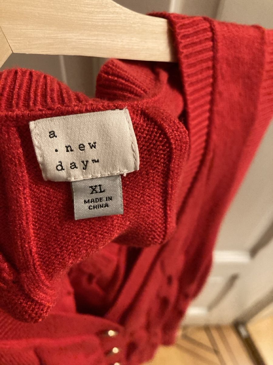 Gilet & Giacche senza maniche: Roter Pullunder, NEU, Gr. XL – Nuovo (secondo la descrizione) da Luzern venduto da bettygreen 2