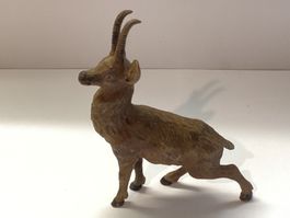 Antike Skulptur Steinbock Zinkguss